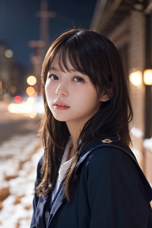 1 Girl, (白いSailor suitを着る:1.2), (RAW Photos, highest qualthaty), (Realistic, Realistic:1.4), Tabletop, とても繊細でbeautiful, Very detailed, 2k wallpaper, wonderful, finely, Very detailed CG Unthaty 8K 壁紙, Very detailed, High resolution, Soft Light, beautiful詳細な女の子, Very detailed目と顔, Beautiful and sophisticated nose, finelyてbeautiful目, Cinema Lighting, Illuminations that light up the cthaty on a snowy night, classroom, that'that'that'that', Perfect Anatomy, Slender body, Was nervous,
Straight semi-long hair, bangs, Look away, Crying face、、Sailor suit、beautiful、Crying face、Shining Eyes、Distract、bring the action、throw、