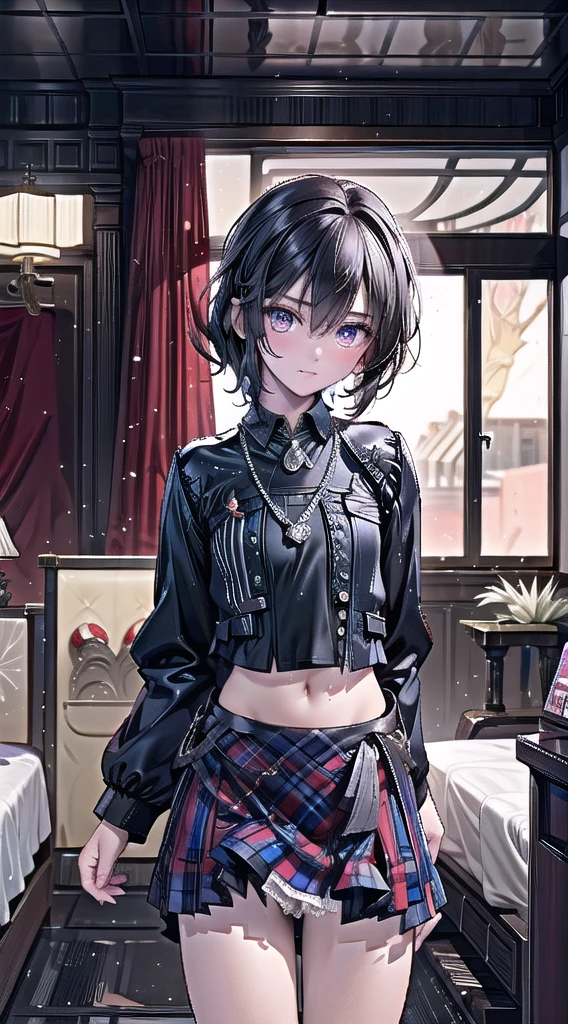 Ekaville, masterpiece, best quality, little boy, gay, thin, weak, cowboy shooting, looking at the audience, glossy skin, delicate eyes, delicate face, realistic eyes, realistic face, bedroom, small penis, erection, style - Scottish kilt