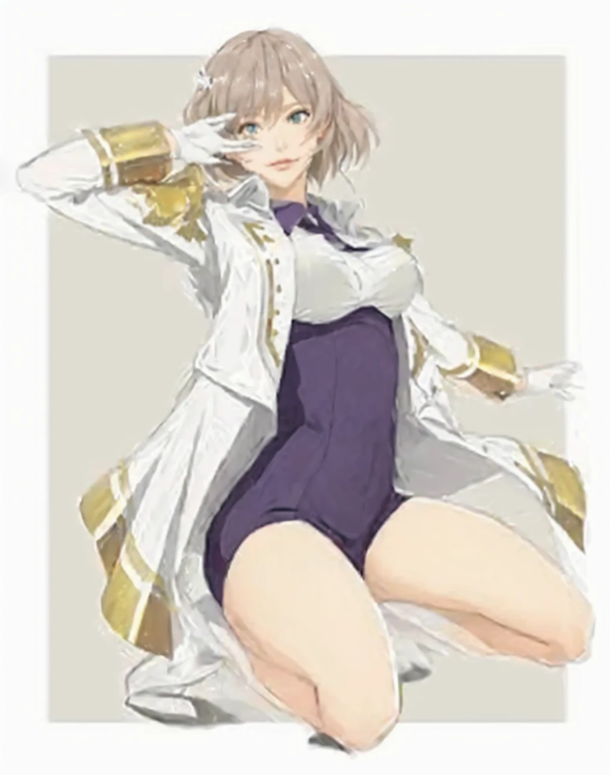 ((Masterpiece)), (best quality), (very detailed), ((very detailed)), 4k, (8k), character sitting on the ground with her hands on her head, illustrious makinami, anya from spy x family, fujita goro!, makoto shinka, makoto, kyoani, misato katsuragi, cushart kenz, rei hiroe, hajime yatate, anime visual of a cute girl, marin kitagawa fanart