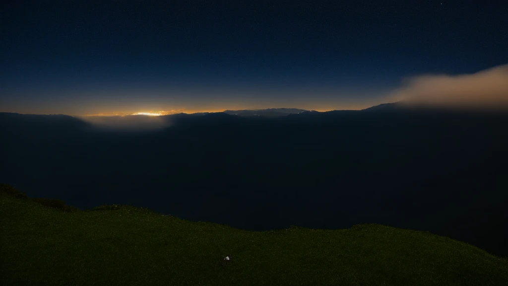 Pitch Black Night、sea of clouds、Night Sky、masterpiece、Highest quality、photograph、Realistic、8K,