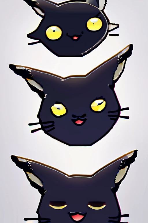 ((Лучшее качество)), ((шедевр)), (подробный), Draw me a black cat from
