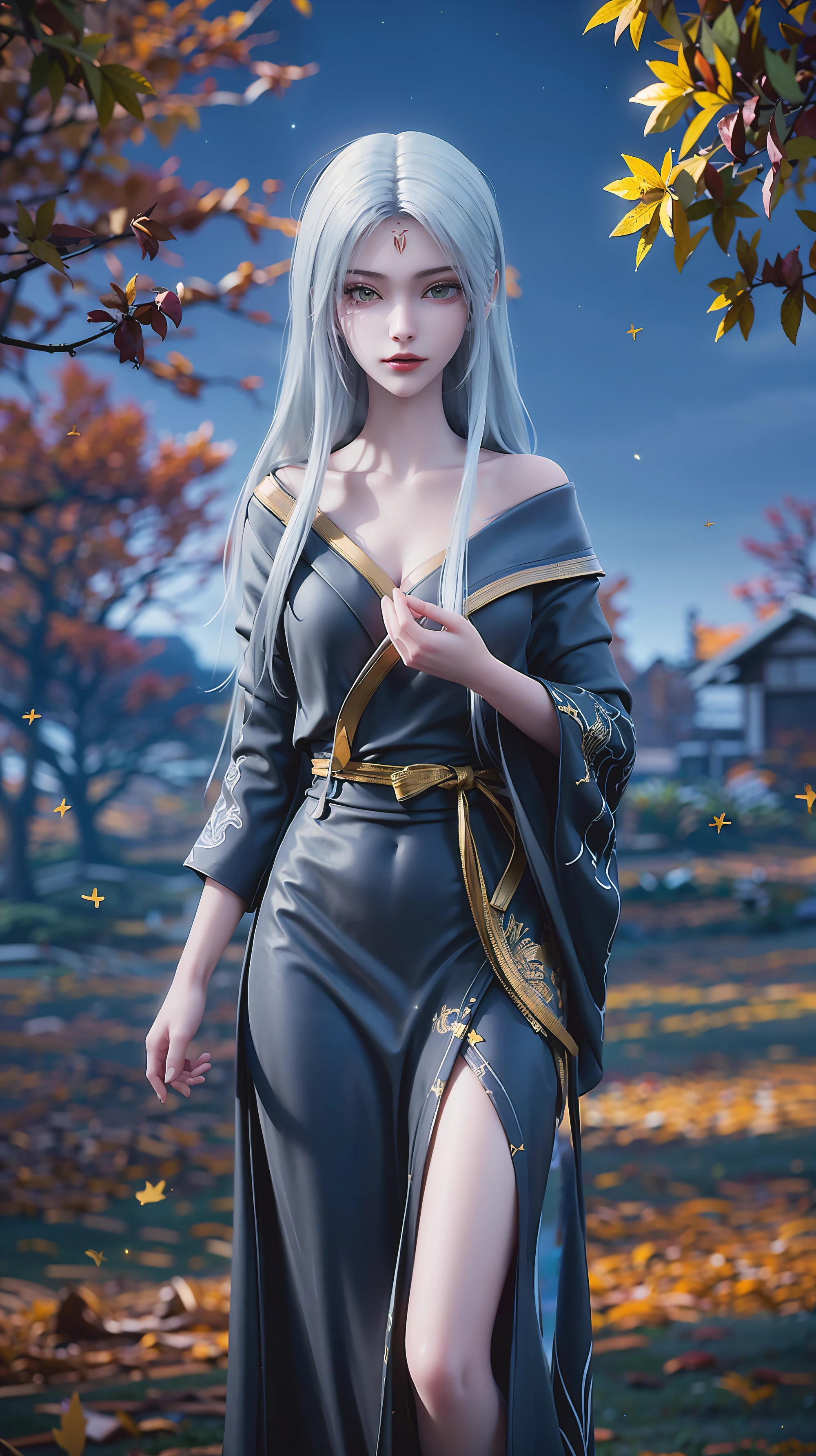 ((best quality, 8K, masterpiece: 1.3)), 1 Girl, Foxy Slim,9 types of syrups,In the dark night with burning gold,A city in Japan,Ambient lights and dim lights focus on the girl,With light and shadow effects caused by the lighting halo.