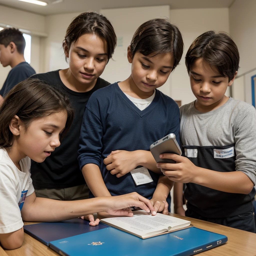 "Design an engaging image focusing on boys in various educational settings. Depict a diverse group of boys of different ages and backgrounds actively participating in a range of learning activities. Showcase scenes in modern classrooms, using both traditional tools like books and notebooks, and digital tools like laptops and tablets. Highlight collaborative projects, hands-on science experiments, and creative arts. The image should convey energy, curiosity, and the joy of learning, with a professional and appealing look suitable for Shutterstock."