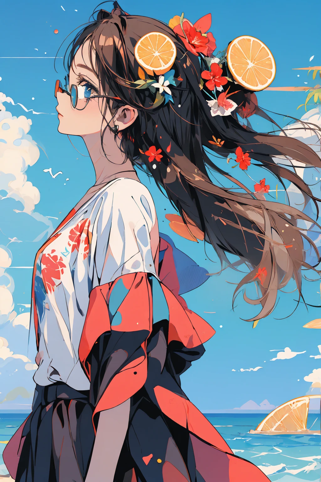 (masterpiece:1.2), Highest quality,Pixiv,Rebellious girl,Portraiture,