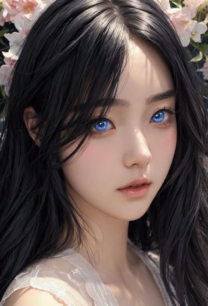 Aesthetic Personalized character, during summer, anime artstyle, man, fantasy, romantic, detailed face, detailed eyes, detailed hair, black hair, for wallpaper