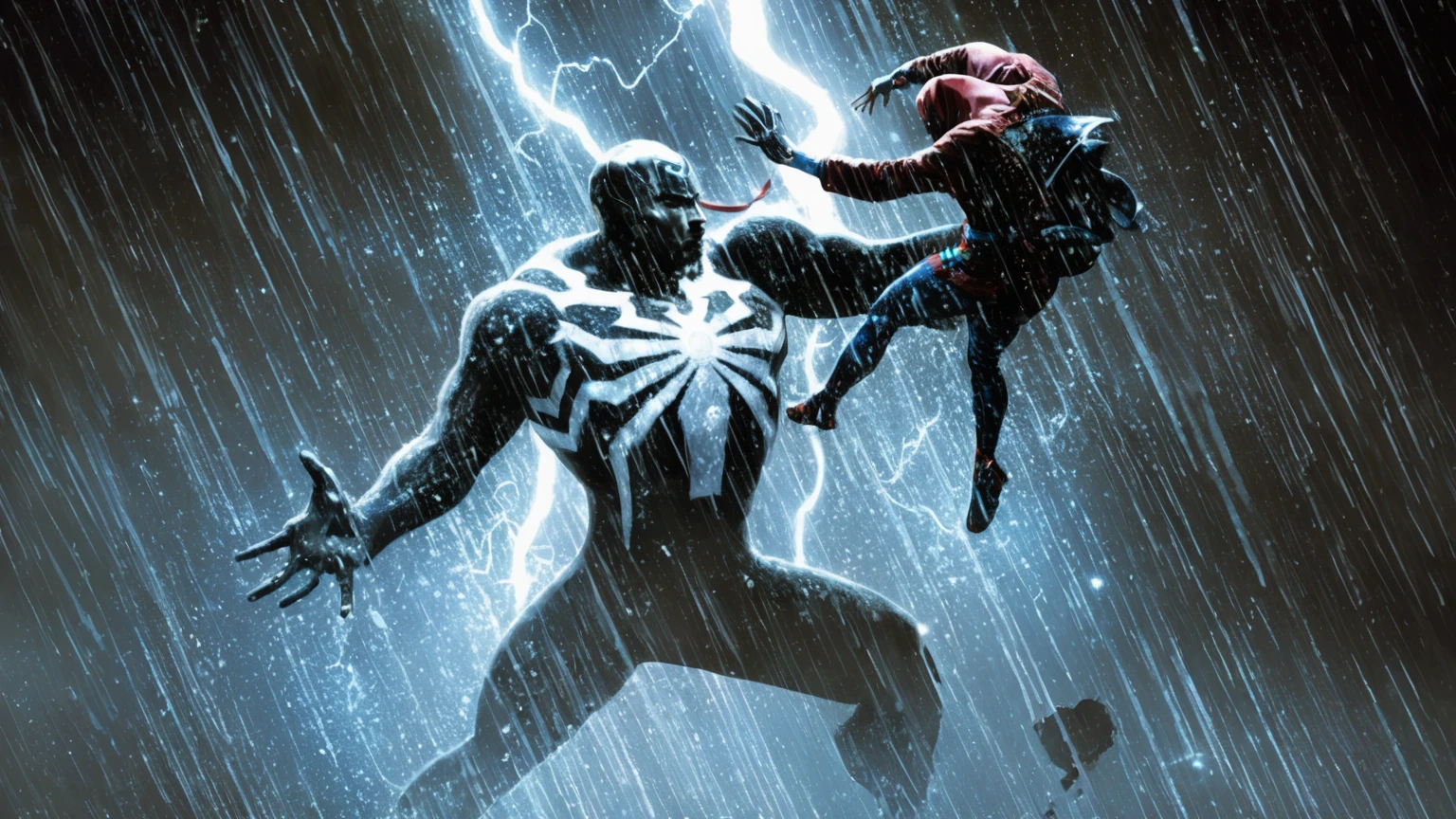 Stephen Strange facing a cosmic entity that feeds on magic and threatens the universe.,professional,4k,highly detailed,ArtStation,realistic,dramatic lighting, rainy days,SZ_4poXL enviroment