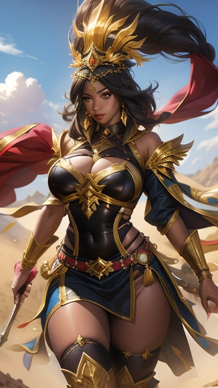 The ebony, queen, big breasts, Fat, warrior, -undress,  desert, battle,
horror, ANTIQUITY