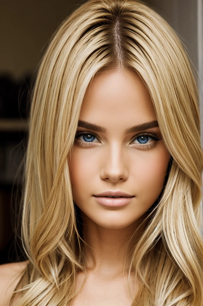 Create a blonde model
