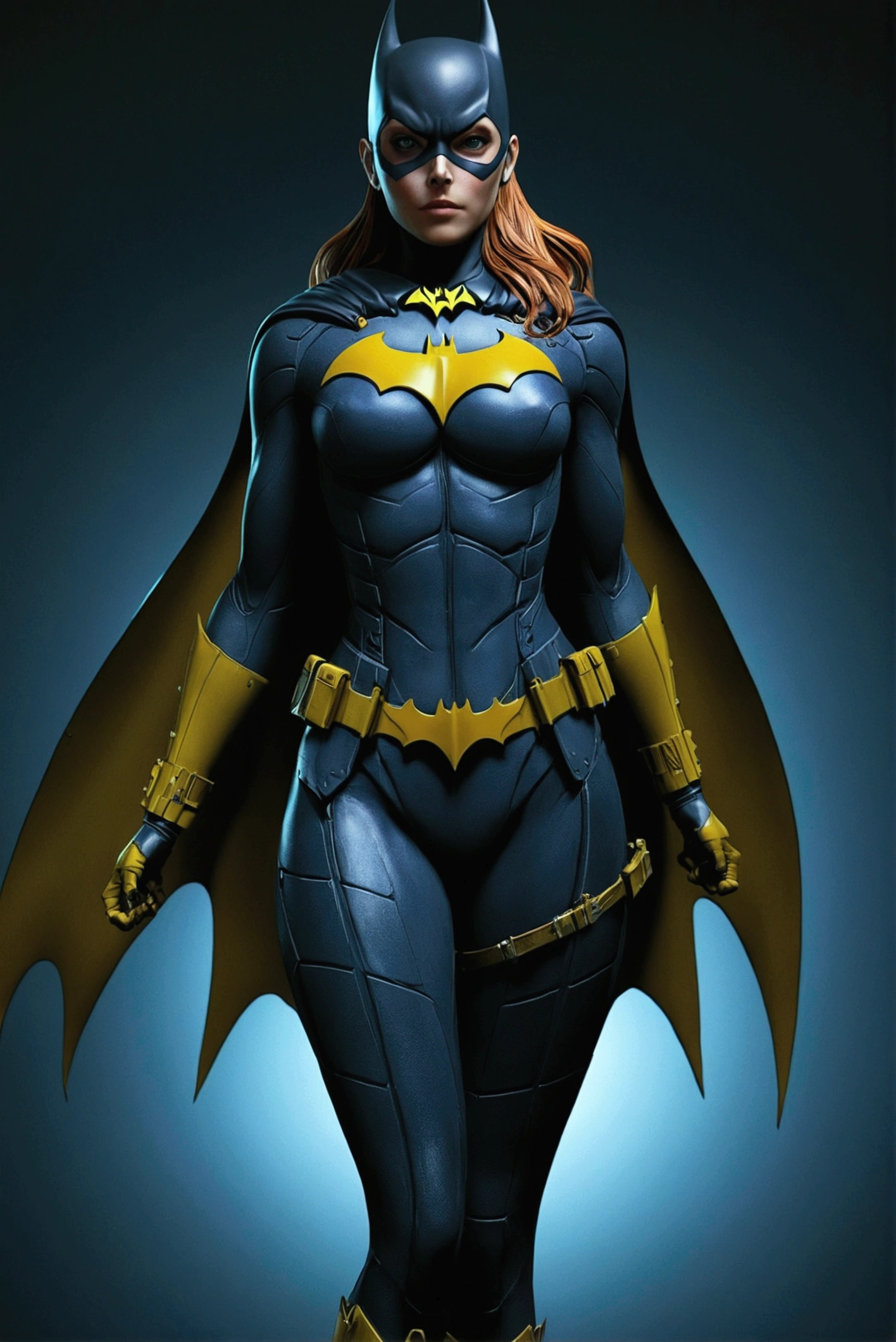 a masterpiece, batgirl from dc comic wearing a costume, coy and alluring, full body, Kim Jung gi, freedom, soul, , cyberpunk, perfect anatomy, centered, approaching perfection, dynamic, highly detailed, w smooth, sharp focus, , unique, award winning, masterpiece hyper realistic detailed unreal engine