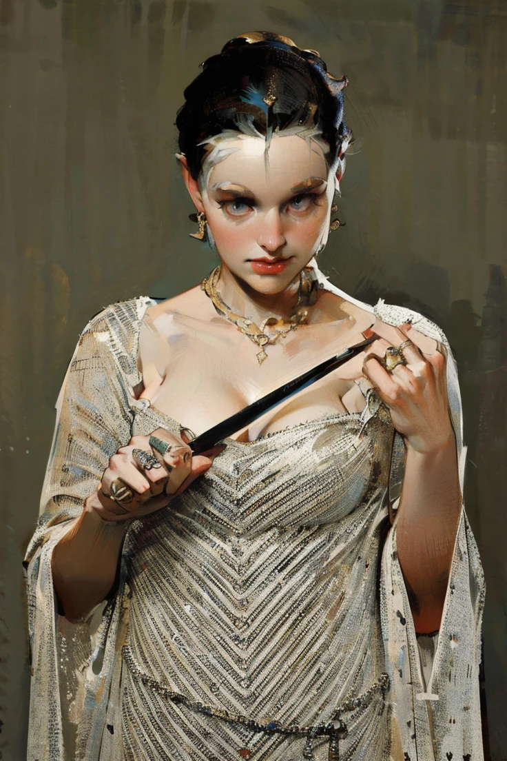 Beautiful albino woman with detailed braided medieval hairstyle (updo) (white hair), wearing detailed medieval gown (red and black colours), with gold accessories and gold tiara, medieval queen, medieval woman,queen,game of thrones style,daenerys targaryen style, high quality, very detailed,hd quality, masterpiece