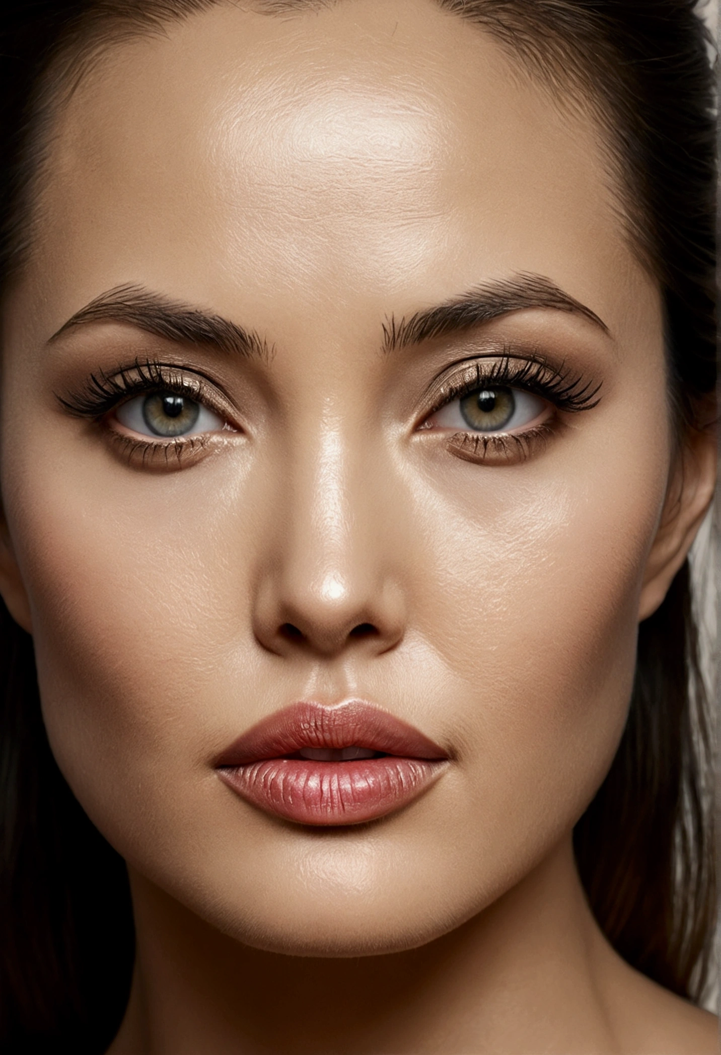 (best qualityer,4K,Cao Cao:1.2),ultra detali,realisitic,portraite,painting-like,proffesional,studio lighting,bright coloured,sharp focus,physically based rendering,hdr,naked all undressed, extremely detailed eye and face,beautiful detailed lips,long eyelashes,actress angelina jolie,20-year-old woman,bay leaves,curved,,gazing at viewer, , blond