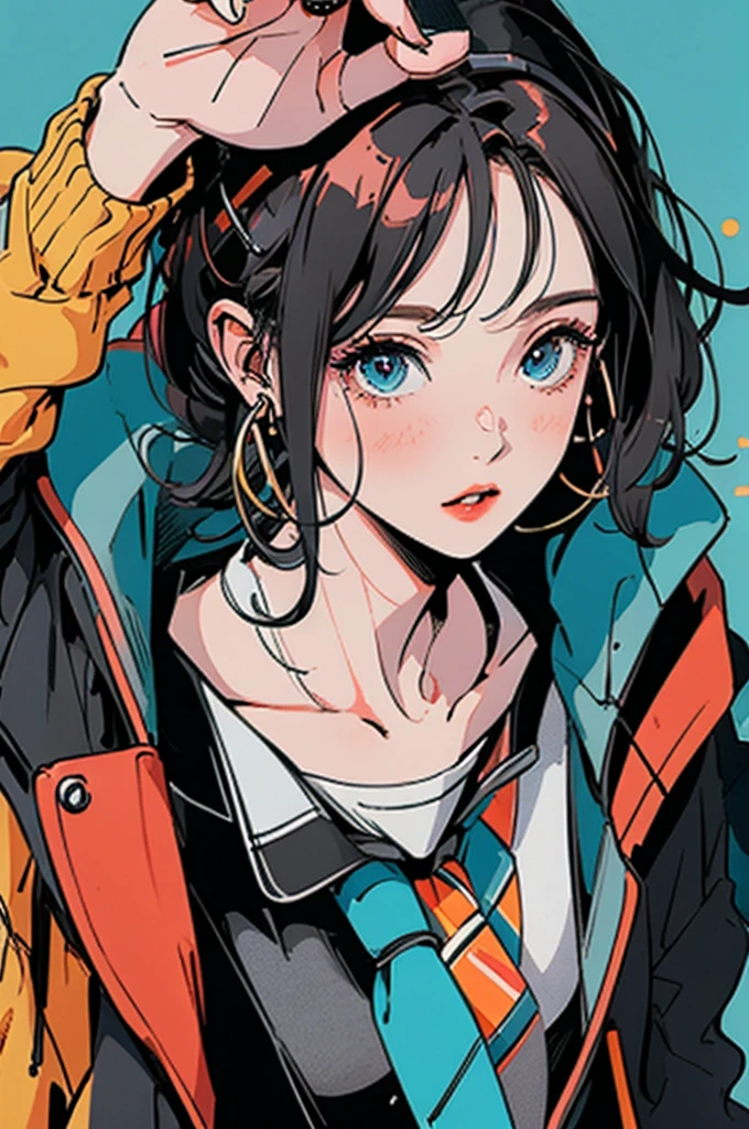 (masterpiece:1.2), Highest quality,Pixiv,Rebellious girl,Portraiture,