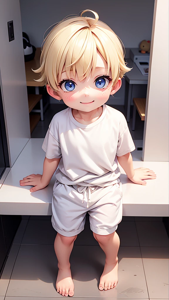 Cute cute blonde happy little boy 