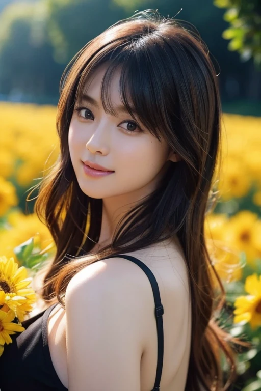(((Exposing breasts 1.6))),(((Exposing breasts 1.6))),(((Exposing breasts 1.6))),masterpiece, Highest quality, 8K, Absurd, Beautiful medium long bob hair,Woman in her late 20s, That shy expression is cute, （Sensual Style）,(（Seven episodes were filmed.........1.4）), (Completely naked 1.5), No makeup, The near road and the far road, Written boundary depth, Surreal, High resolution, photograph, Sharp focus, Face lamp, Dynamic Lighting, highest detailed, ,Extreme detaileds、Super detaileded、detailed、Real Skin、elegant features、Positive and optimistic、（The background is a colorful flower field)