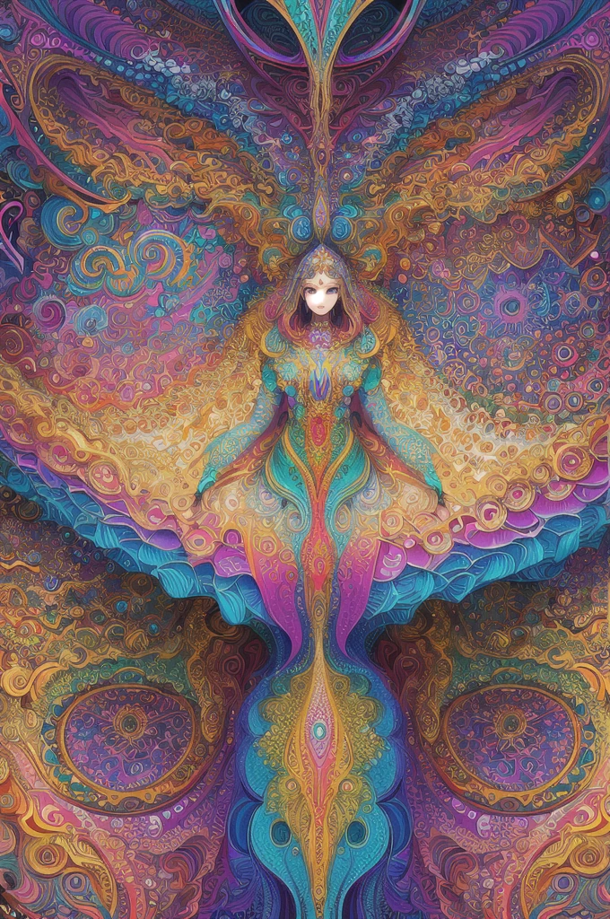 (masterpiece, top quality, best quality, official art, beautiful and aesthetic:1.2), (1girl:1.3), extremely detailed,(fractal art:1.2),colorful,highest detailed,(zentangle:1.2), (dynamic pose), (abstract background:1.5), (treditional dress:1.2), (shiny skin), (many colors:1.4), upper body