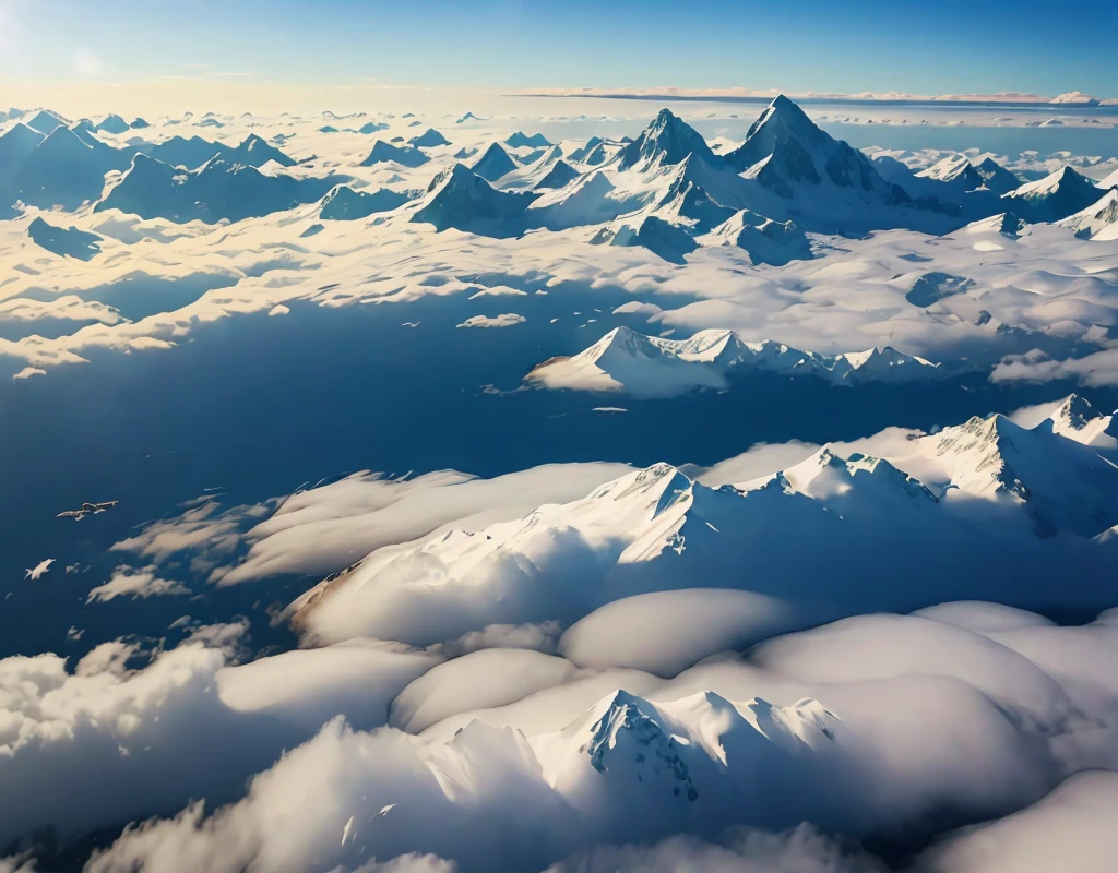 Seven photos with beautiful contrasts of light、Magnificent sea of clouds、wood々、The mountains were covered with snow々、sunny、There&#39;s a lot of lens flare、The morning sun shines brightly、The morning sun shines brightly、(Ultra-realistic:1.2), High resolution, (Bright colors, High resolution:1.1), (Sharp focus:1.1), (Physically Based Rendering:1.1), Tyndall effect, Colorful lights, (((Light shines through the gaps in the clouds))), Beautiful perspective, Contrasting Shadows, Moving configuration, Realistic scenery, unique configuration, Soft texture, Intricate details, Mysterious atmosphere, An artistic exploration of light and shadow,Golden dazzling light、A world view that captivates all who see it、The world of nature、View from 3000m above sea level and mountain hut