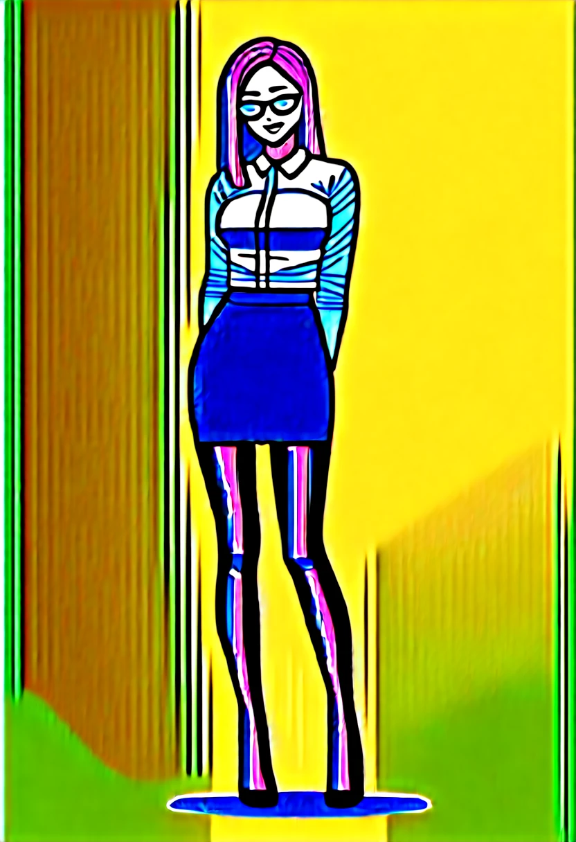 (wet clothes:1.4),  tall 30 year old Japanese woman, standing in shower, (((light gray business suit))), (short pencil skirt) ((black high heels)), (pantyhose), bright lighting, ((show heels)),  shoulder length blonde hair, blue eyes, gold wire rim glasses, white blouse, ((opaque black pantyhose)), inviting smile, carnal, ((light blue satin work blouse  made of thin material)),  pee pants, pee stain, pee running down legs of pantyhose, ((dark gray pee stain on front of skirt)), shoes wet with pee, pee stain, pee stained pantyhose,