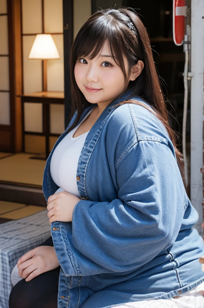 Very fat Japanese woman