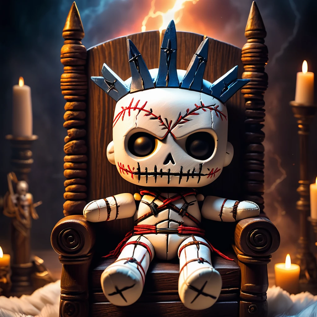 (toy voodoo doll:1.5), (voodoo doll:1.7),
The god of thunder alone, around the lightning, sits enthroned on his throne in heaven, the god of thunder and all things
best quality, masterpiece, detailed soft oil painting, detailed background, dramatic cinematic lighting, soft edge lighting, professional, dramatic lighting, hard edge lighting,
ultra quality, 4k,masterpiece, best quality, 8k, ultra highres, highres, extremely detailed