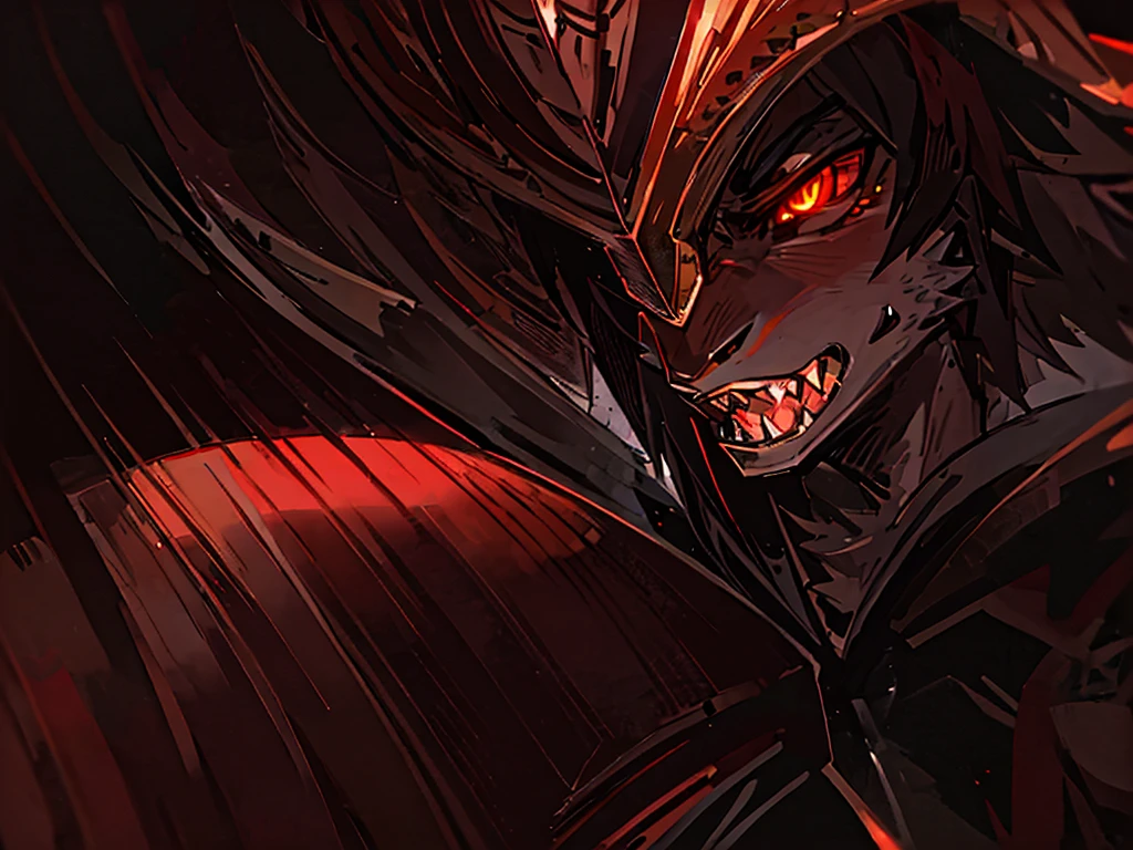 A vampire lord inspired by skyrim, a black wolf male furry with red hair and golden eyes, wearing cape and crown, wings, intricate detailed scales, glowing red eyes, sharp fangs, dramatic lighting, cinematic composition, chiaroscuro, dark fantasy, gothic, dramatic shadows, moody atmosphere, rich colors, highly detailed, photorealistic, 8k, best quality, masterpiece