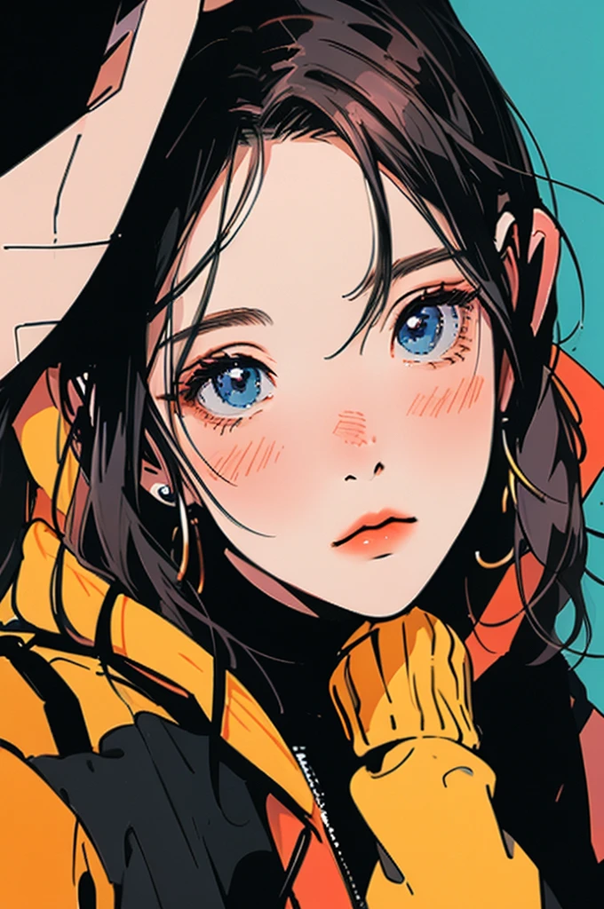 (masterpiece:1.2), Highest quality,Pixiv,Rebellious girl,Portraiture,