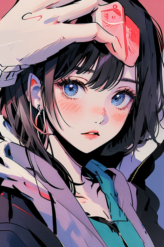 (masterpiece:1.2), Highest quality,Pixiv,Rebellious girl,Portraiture,