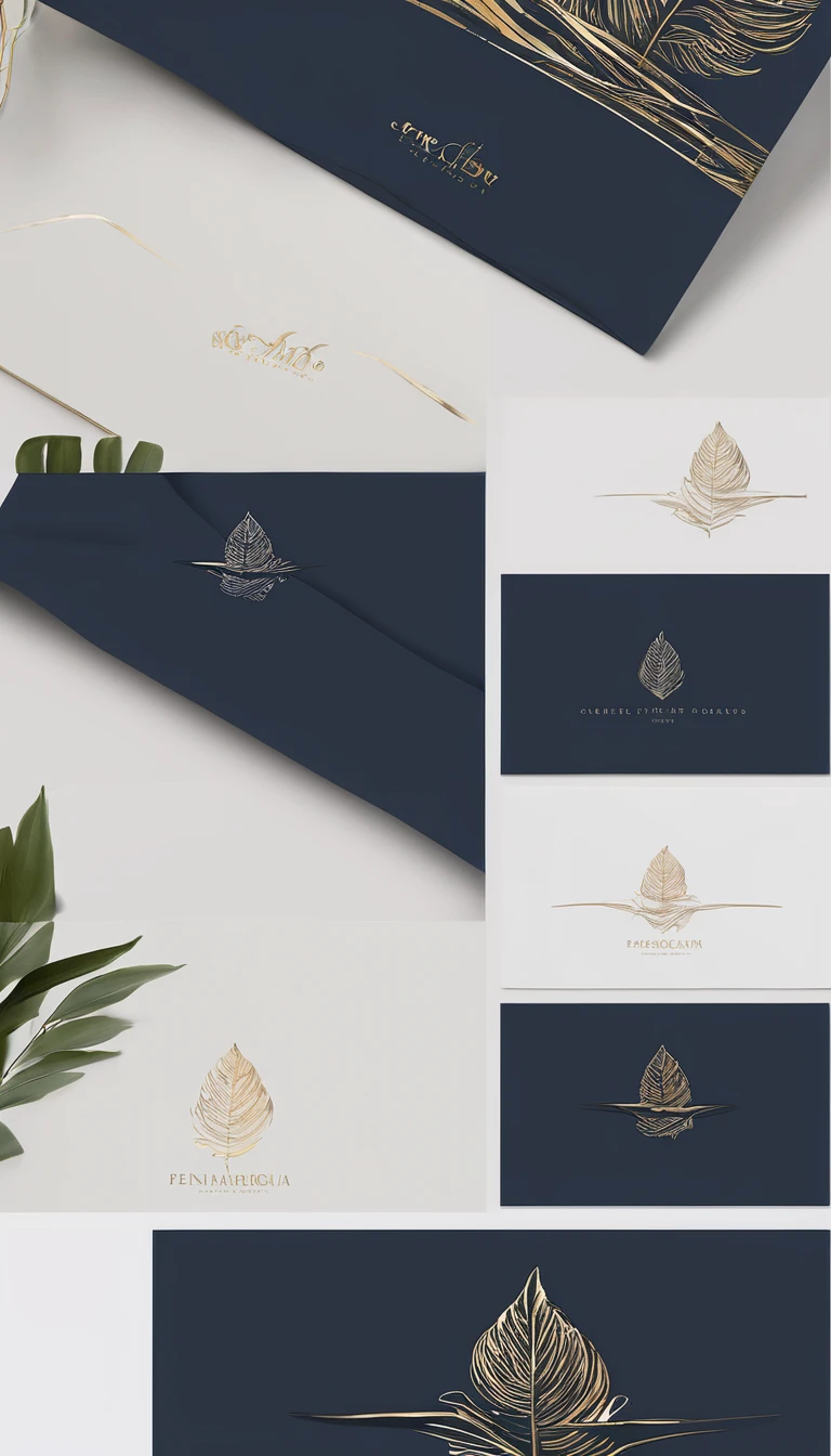 A minimal, modern, simple, cinematic logo design for the brand “Penamemoria". Create a modern, minimalistic, high-quality, logo of a feather that convey a sense of memories and dreams
