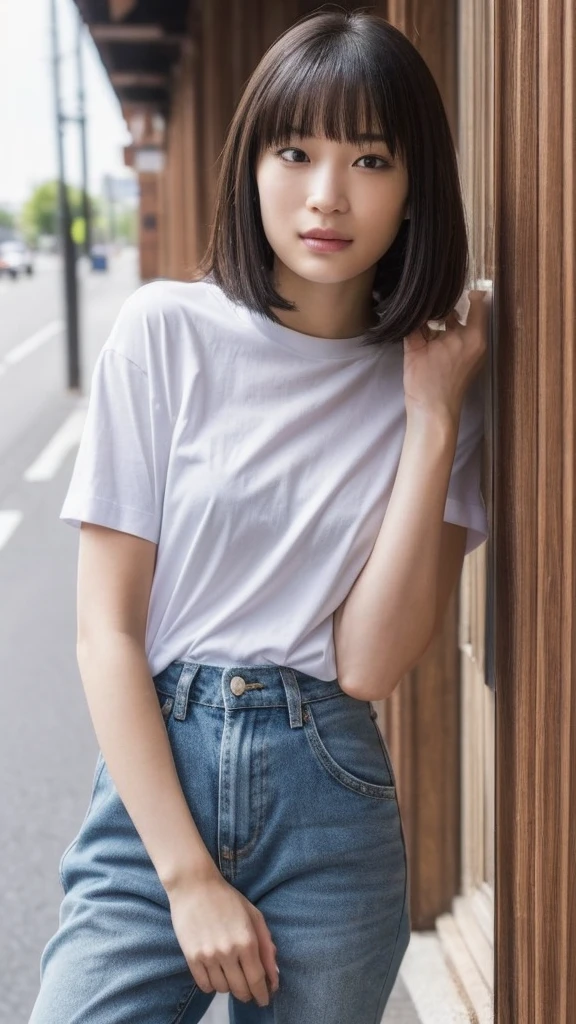 (HiroseSuzu),(最高品質、テーブルトップ、、最高の画質)、かわいい女性、完璧な解剖学、超高解像度の美しい目、(完璧な長袖Tシャツ:1.3)、 (彼女は長袖のTシャツを持ち上げ、ブラジャーを露出させる:1.5)、クのブラジャーを露出させる:1.1)、(ランダムカラー長袖Tシャツ:1.1)、胸の谷間、(最もシンプルな単色の背景:1.3)、(最も明るく輝く肌:1.1)、最も明るく輝く髪、(すごく明るい:1.1)、完璧なメイク、顔のクローズアップ、(大きな胸:1.3),(アンダーバスト:1.2)