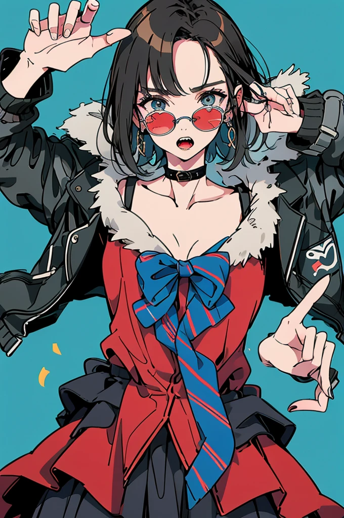 (傑作:1.2), 最高品質,ピクシブ,反抗的な少女,肖像画,タンクトップ、激しいセックスの直後、エクスタシー