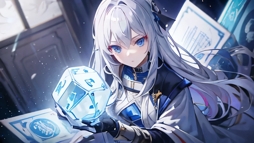 Gray Hair,Blue Eyes,card,Dice,game,human,color,Awakening,destiny