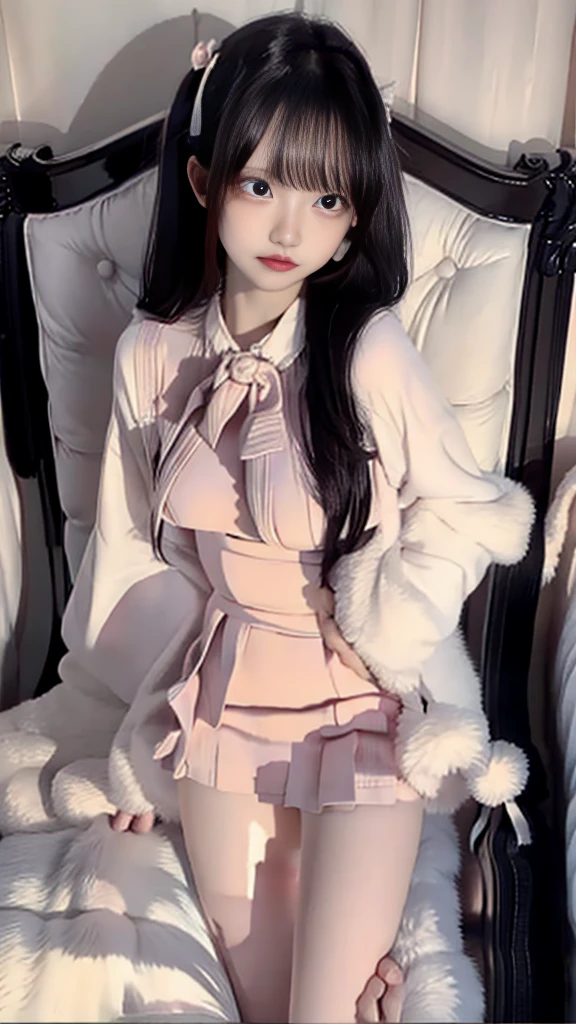 giganticbreasts、gaunt、Big valley、Beautiful thighs、 uniform、Bedroom、(Beautiful pussy、Beautiful nipples:1.2)