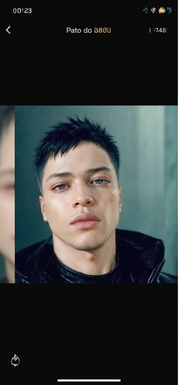 (Best quality, masterpiece, full of details), 1male, official anime art illustration, African American Male with purple eyes, Dark skin man in a leather maroon colored jacket walking down a street, hyper-realistic cyberpunk style, portrait of a cyberpunk man, cyberpunk art ultrarealistic 8k, cyberpunk style ， hyperrealistic, cyberpunk character, trendin on artstation, cinematic full character, trending on artstation 4k, portrait of a cyberpunk cyborg, cinematic realistic portrait, cyberpunk hero perfectly photorealistic, incredibly detailed, 8k, UHD, masterpiece, best quality, ultra detailed, intricate,