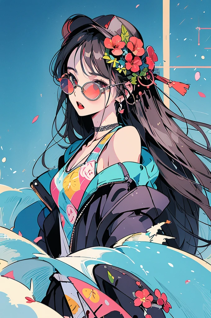 (masterpiece:1.2), Highest quality,Pixiv,Surprised girl,Portraiture,Tank top、19 years old、Immediately after intense sex、Ecstasy、((((Midsummer clothes、Full body portrait))))、Shorts