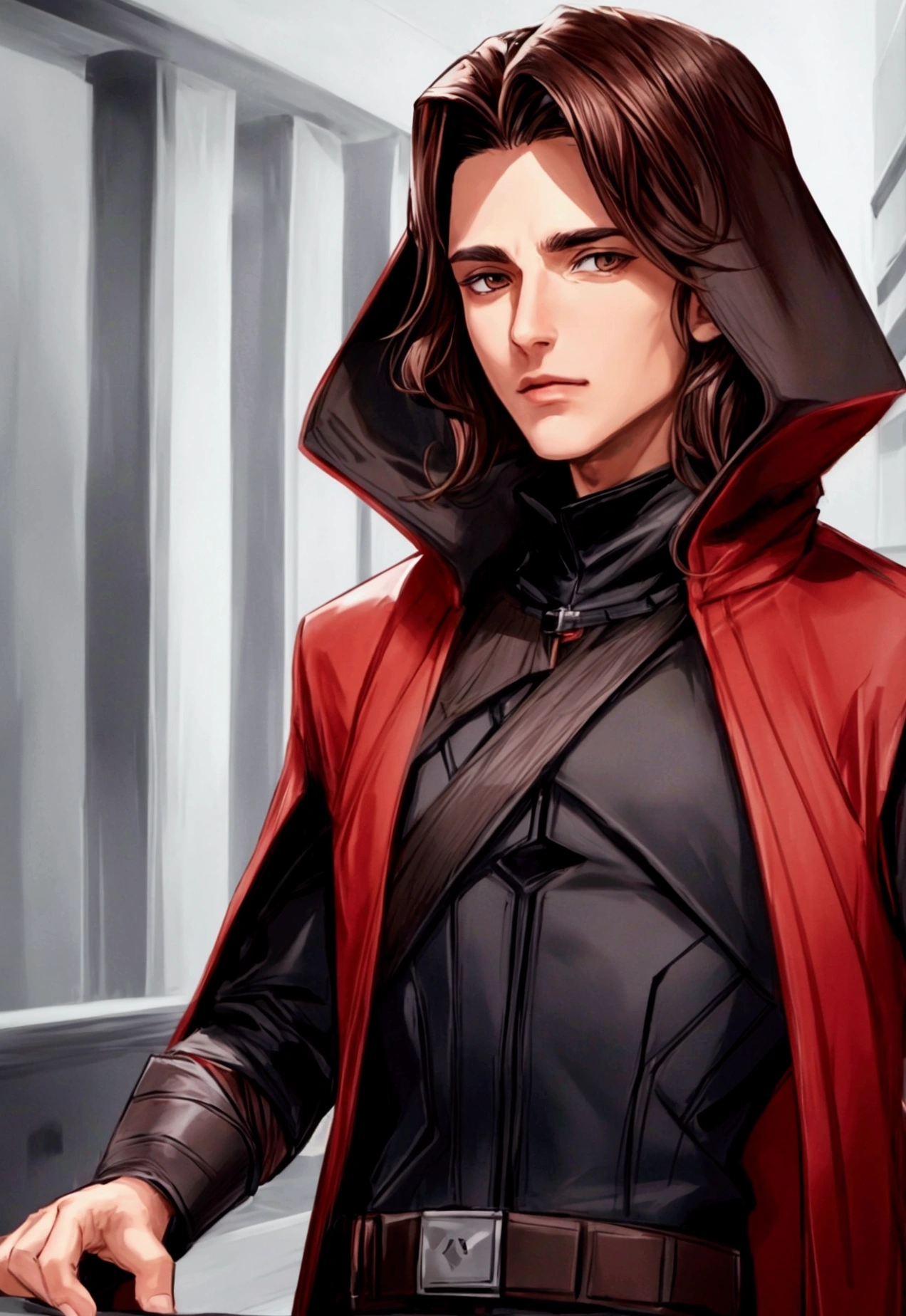  26 year old man brown hair brown eyes dressing like a sith lord