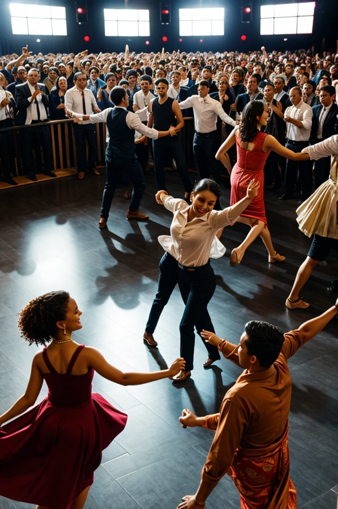 People dancing stage