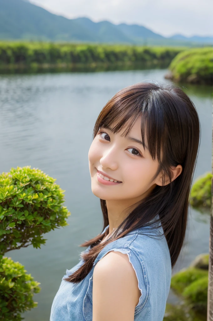 ((Highest quality)), ((masterpiece)), (detailed),Perfect Face,Japanese,landscape,Beauty,cute,Upper Body
