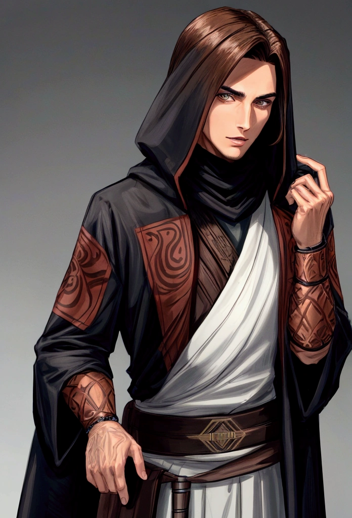 26 year old man brown hair brown eyes dressing like a sith lord