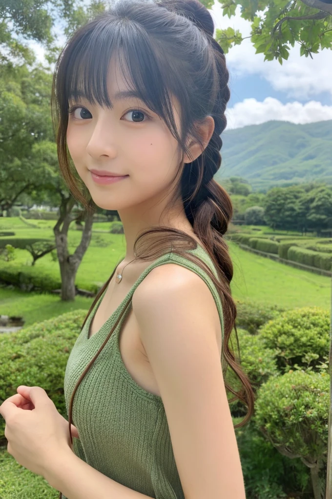 ((Highest quality)), ((masterpiece)), (detailed),Perfect Face,Japanese,landscape,Beauty,cute,Upper Body