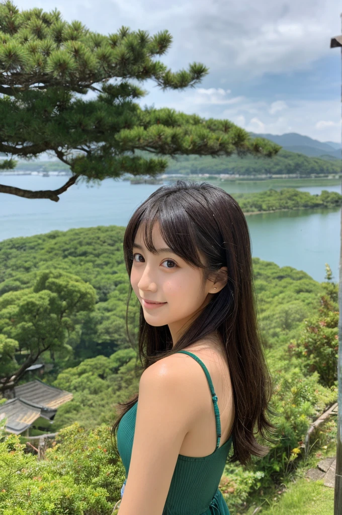 ((Highest quality)), ((masterpiece)), (detailed),Perfect Face,Japanese,landscape,Beauty,cute,Upper Body