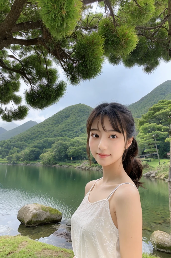 ((Highest quality)), ((masterpiece)), (detailed),Perfect Face,Japanese,landscape,Beauty,cute,Upper Body