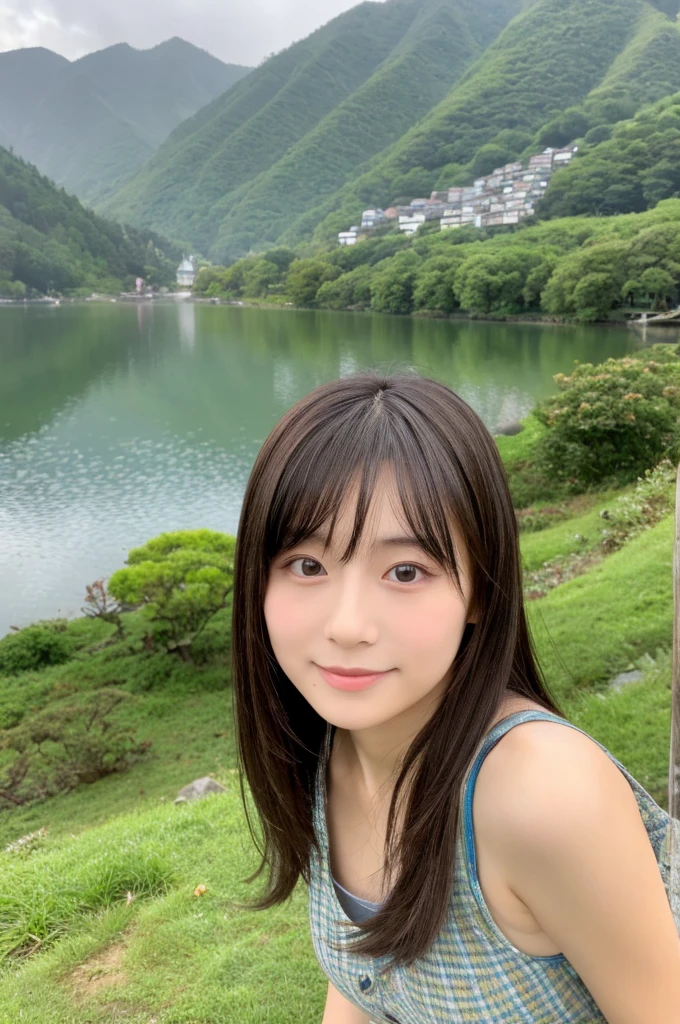 ((Highest quality)), ((masterpiece)), (detailed),Perfect Face,Japanese,landscape,Beauty,cute,Upper Body
