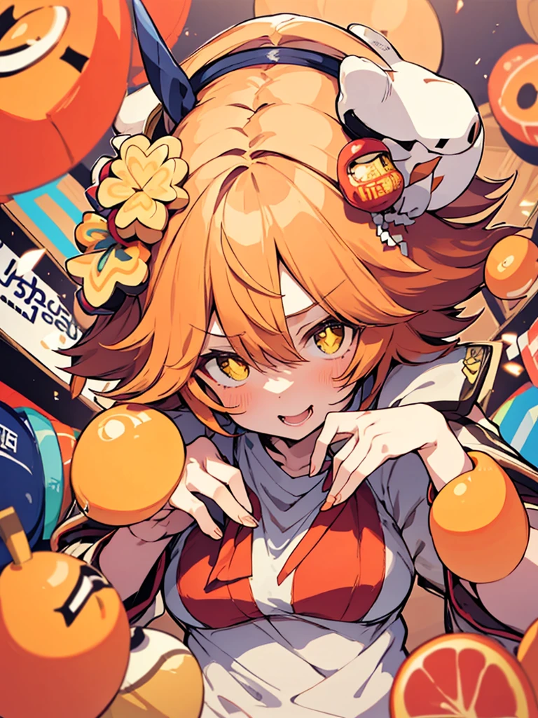 ,highest quality,highquality,HD,mature female,anime,,grammar,orange hair,yellow eye