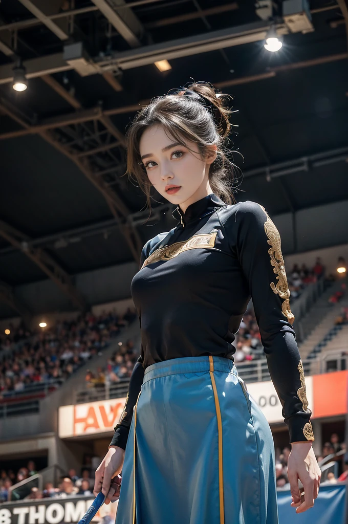 ((BEST quality, 8k, Masterpiece:1.3)), up per body,, Sharp focus:1.2, Beautiful Woman with perfect figure, higly detailed facial and skin teksture, Detail eyes, double eyelids,interior view,