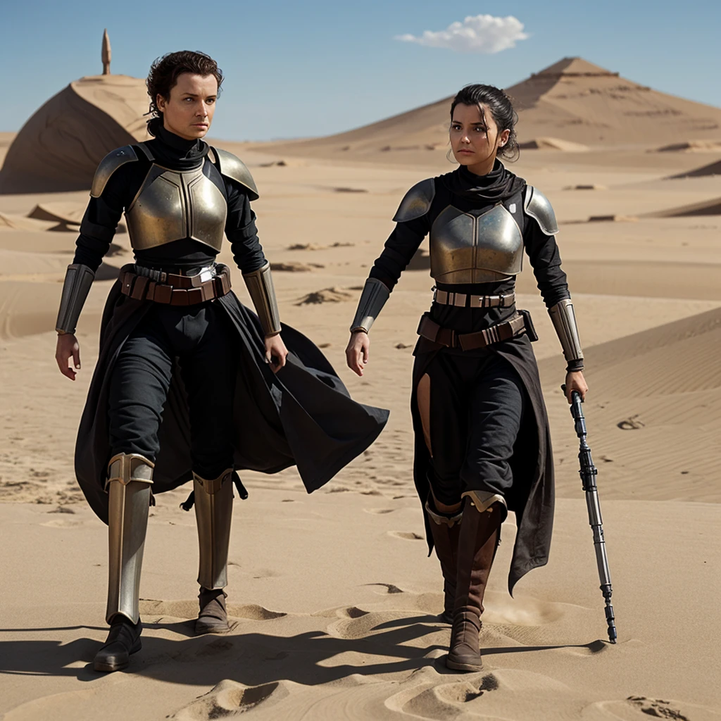 Create a futuristic weapon like dune,star wars