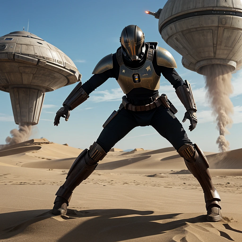 Create a futuristic weapon like dune,star wars