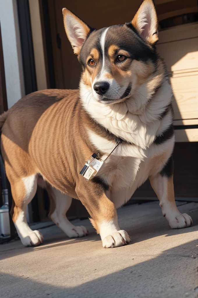 Create a picture of a dog to color