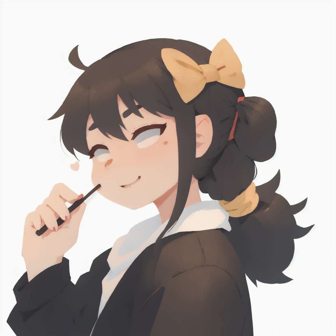 Hair tying action