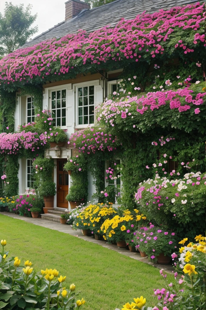 A flower as a house