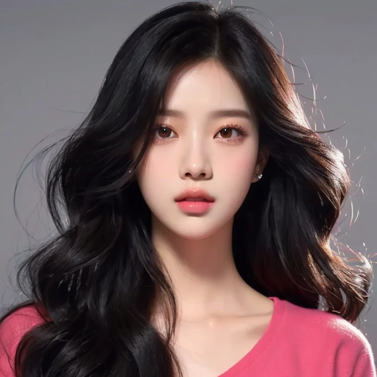 Women with long black hair and white shirt, Lalisa Manoban, Portraits of Korean female idols, fan art, Headshot profile picture, Portrait of jossi of blackpink, The style of K-pop idols, Jinyoung Shin, Inspiration from Kim Jung Hee, blackpink jisoo picture, realistic drawing of a cute girl, Jae Yeon Nam, Kawaii realistic image, cute picture, official artwork