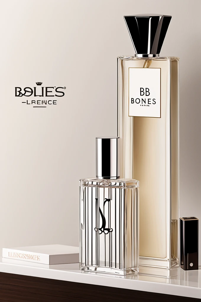 A logo with two letters bb, for a boutique with a white background, Lines, flores, where to promote perfumes footwear make up